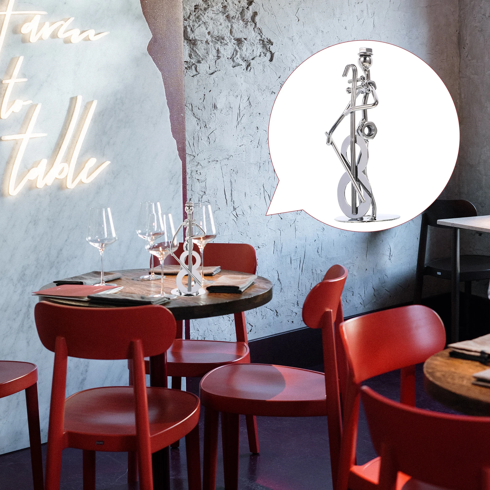 

1pc Cello Shaped Iron Craft Creative Accessories Home Office Decor Musician Shaped Craft Living Room Bar Decoration