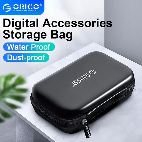 ORICO Caja de disco duro de 2,5 pulgadas Bolsa de protección de color sólido Estuche de disco duro portátil Adecuado para estuche de protección de almacenamiento de disco duro