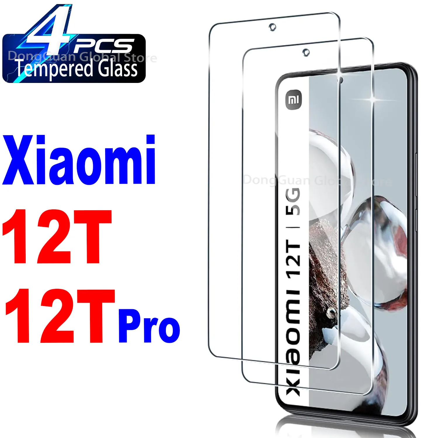 

6.67" Tempered Glass For Xiaomi 12T / 12T Pro Screen Protector Glass Film