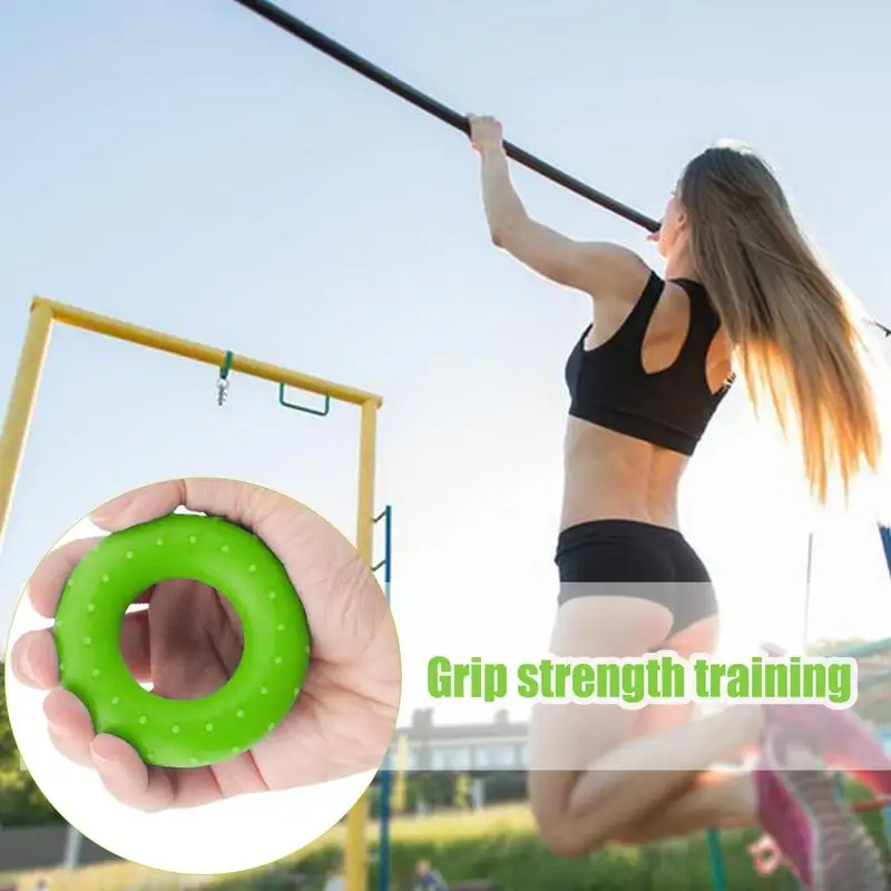 Forearm Exerciser Ring Fitness Silicone Grip Ring Comfortable Feel Muscle Strengthening Tool Rock Climbing Palm Traininer