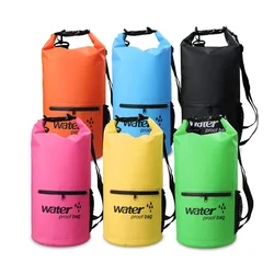 Outdoor Dry Bags Waterproof Swimming Backpack PVC Light Weight Phone Pounch Floating Boating Kayaking Camping bags