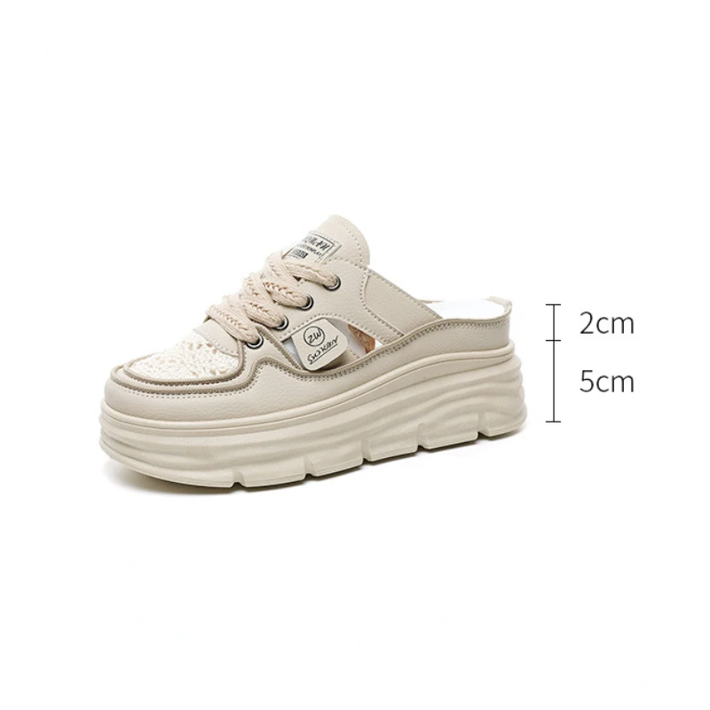 Platform Shoes Woman Summer 2024 New in Thick Soled Sandals Women Casual Sport Closed Toe Sandal Footwear Sandalias Mujer Verano