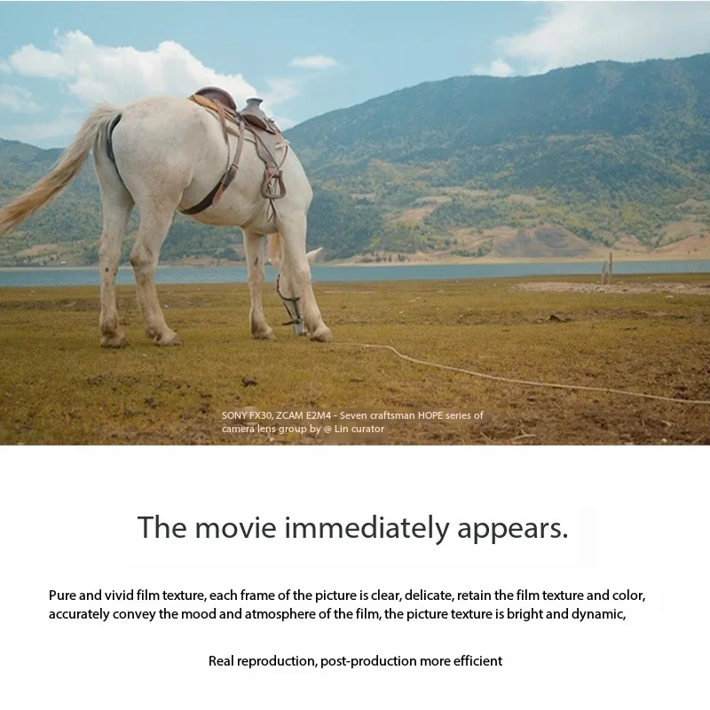 Objectif de cinéma Hope Prime Super 35 7artisans, 10/16/25/35/50/85mm T2.1, pour appareil photo Canon RF Fujifilm XF Sony E M4/3 Objectif de cinéma Hope Prime Super 35 7artisans, 10/16/25/35/50/85mm T2.1, pour appareil photo Canon RF Fujifilm XF Sony E M4/3