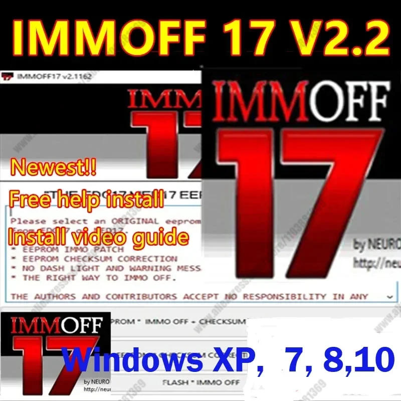 IMMOFF17 Car Software EDC17 MED 17 Immo Off Ecu Program Function EEPROM IMMO PATCH Checksum Correction To IMMO OFF Flash