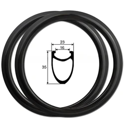 AKOY 451 Rim Carbon Fiber 28H 36H 20x1 1/8 3/8