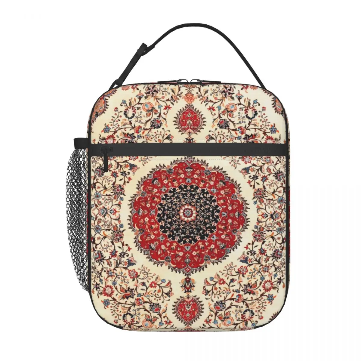 Persian Antique Rug Resuable Lunch Boxes Waterproof Bohemian Thermal Cooler Food Insulated Lunch Bag School Children Student