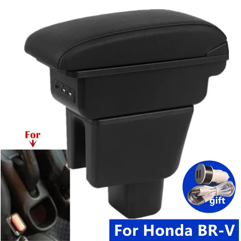 For Honda BR-V BRV Central Storage Box Car Armrest box Interior Dedicated Retrofit Car Accessories