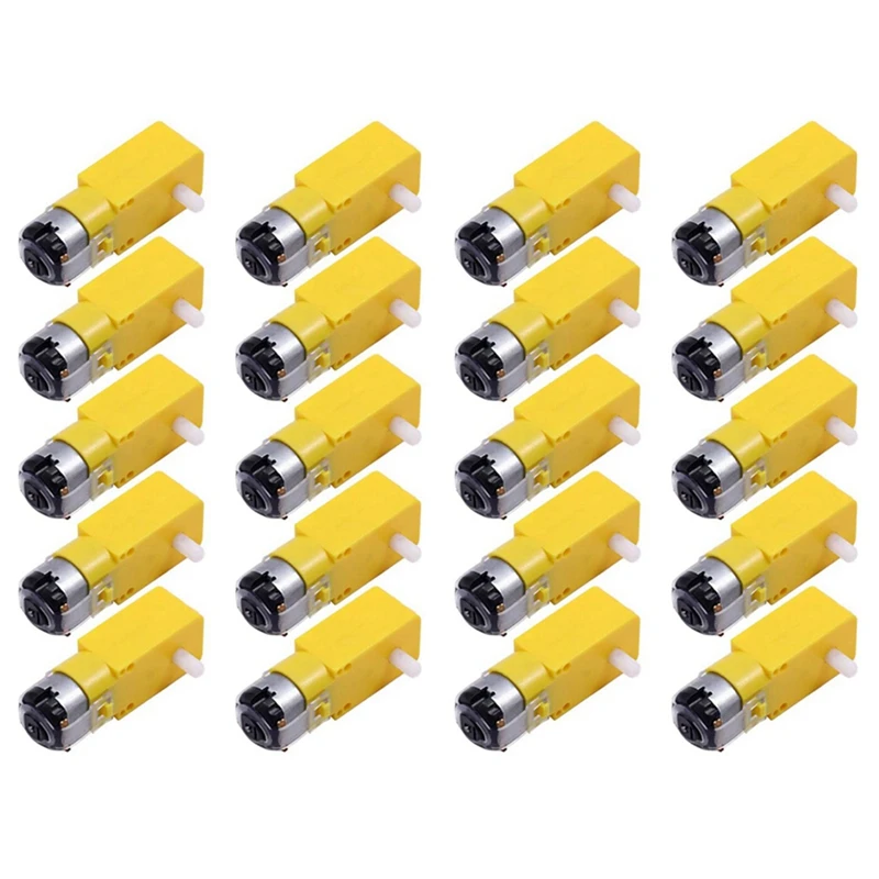 

Promotion! 60 Pieces DC 70MA (3V) Robot Intelligent Car DIY Dual Shaft Gear TT Motor For Robot Car MCU 7X2.2X1.8Cm