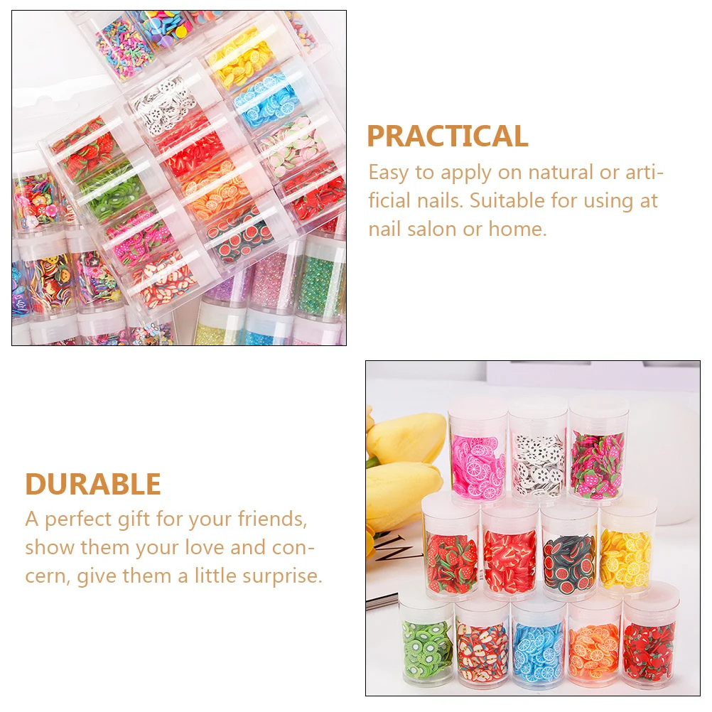 

Soft Polymer Clay Fruit Slices For Nail Art Decorations Diy Manicure Supplies Fruit Nail Art Slices