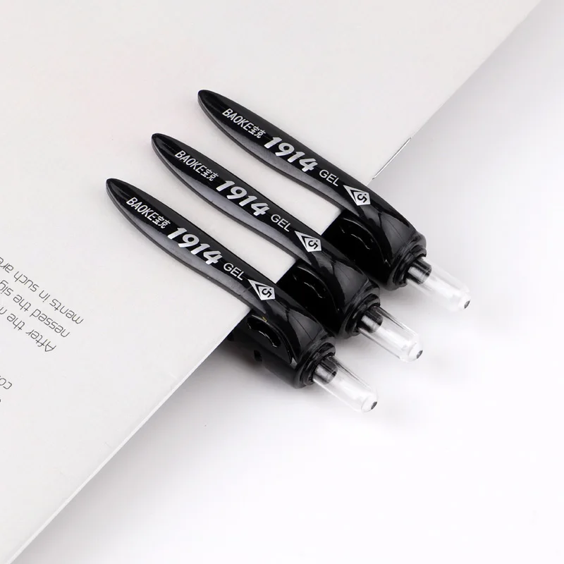 BAOKE PC1914  0.5mm Retractable Gel Pen Office Pen 12pcs