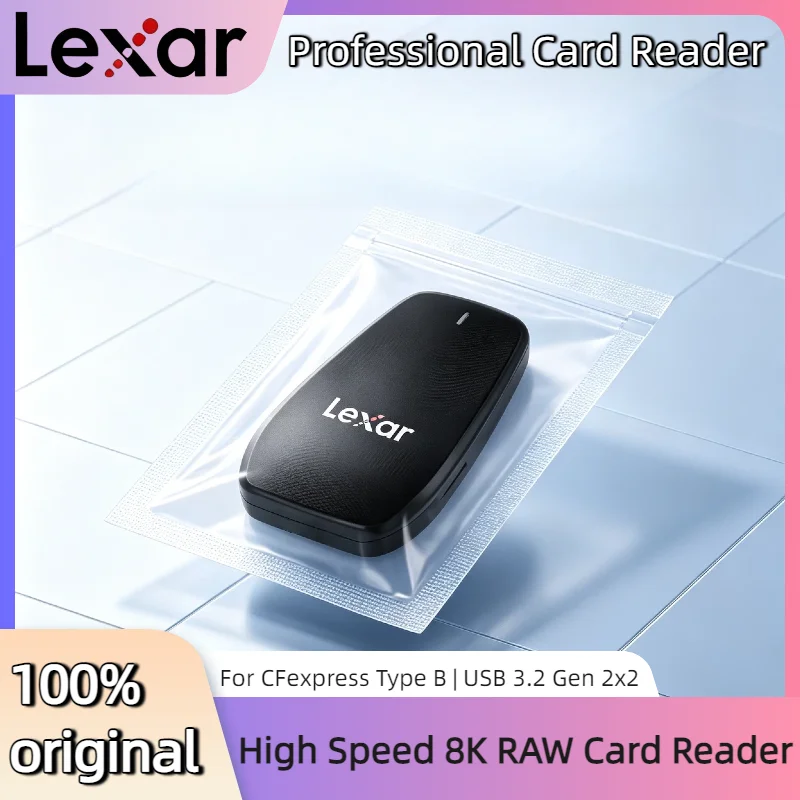 

Lexar Professional Card Reader CFexpress Type B USB 3.2 Gen 2x2 RAW 8K for Laptop Accessories Multi Smart CF Reader
