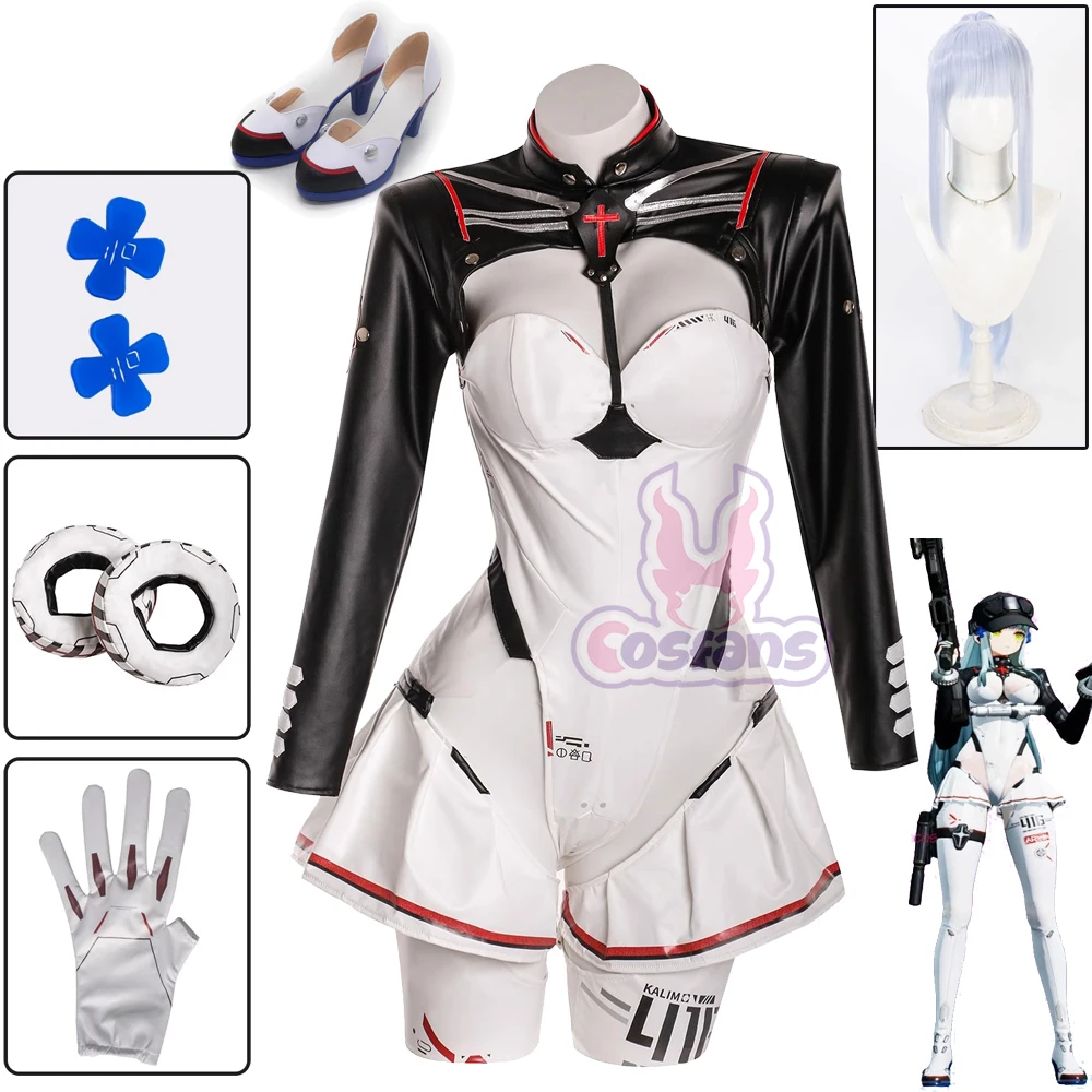 

Game Clukay Klukai Cosplay GIRLS' FRONTLINE 2:EXILIUM Uniforms Jumpsuit Women Clothes Halloween Party Costume Sexy Jumpsuit Wig