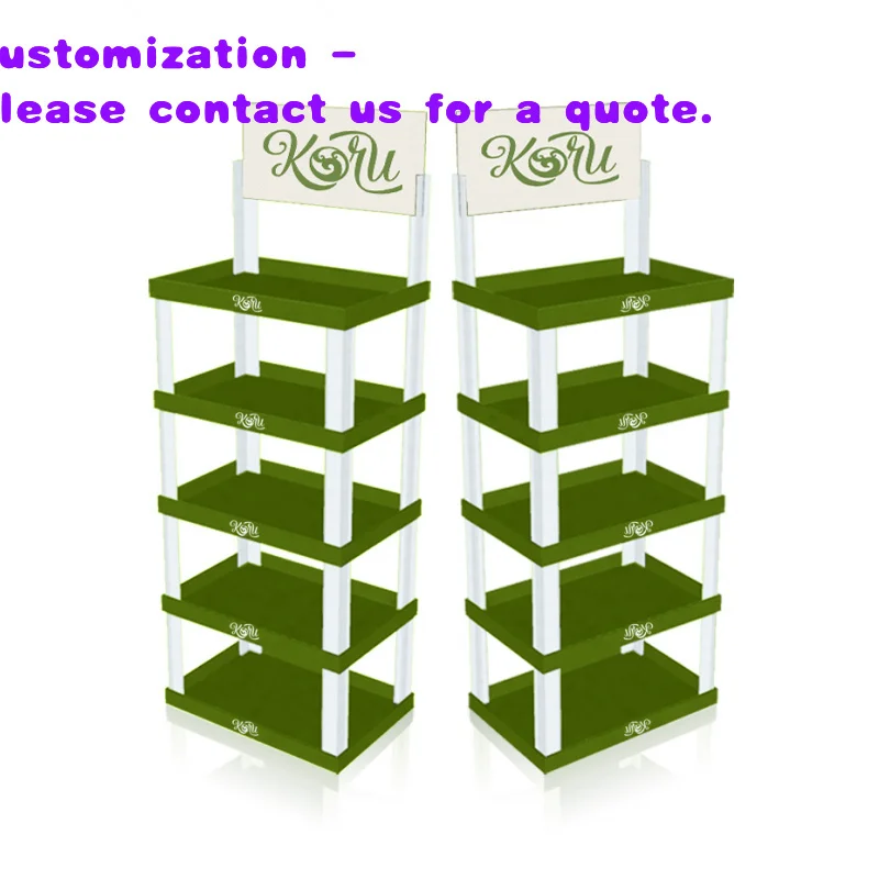 custom.Factory Direct Supply Supermarket Stacking Square Retail Storage Plastic Shelf Display