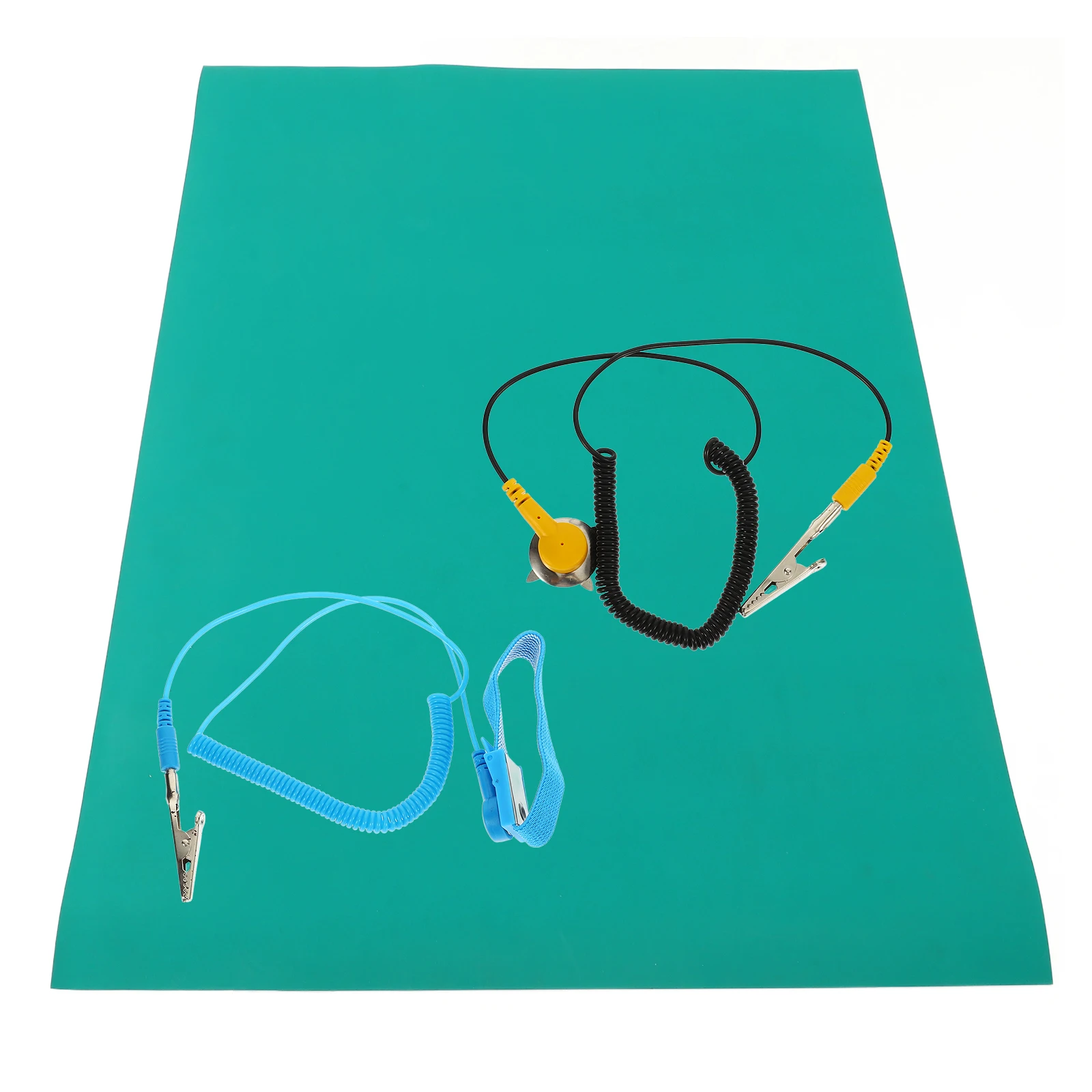 

Anti Static Mat 03mx04mx2mm Green Workbench Pad for Electronics Resistant Lab Table Floor Shelf Soldering Rubber