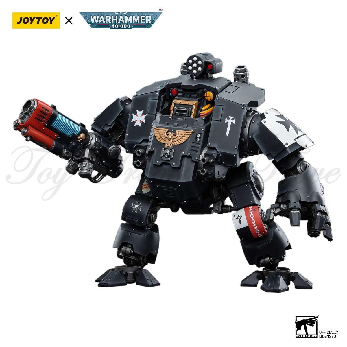 [IN STOCK] JOYTOY Warhammer Black Templars Redemptor Dreadnought 1:18 Collectible Figure Model with Weapons & Battle Armor