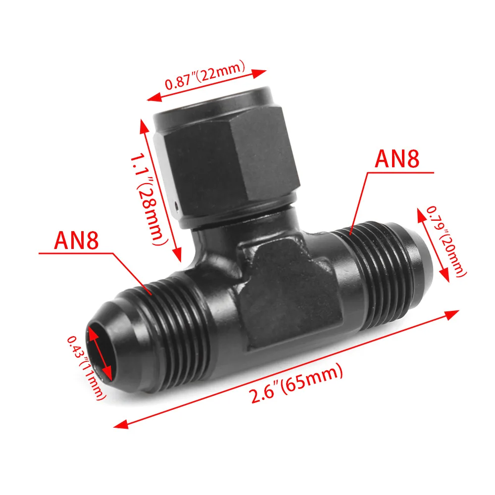AN4-AN12 Oil Cooler Adapter Brake Triple Connector Quick Release Fitting Kit