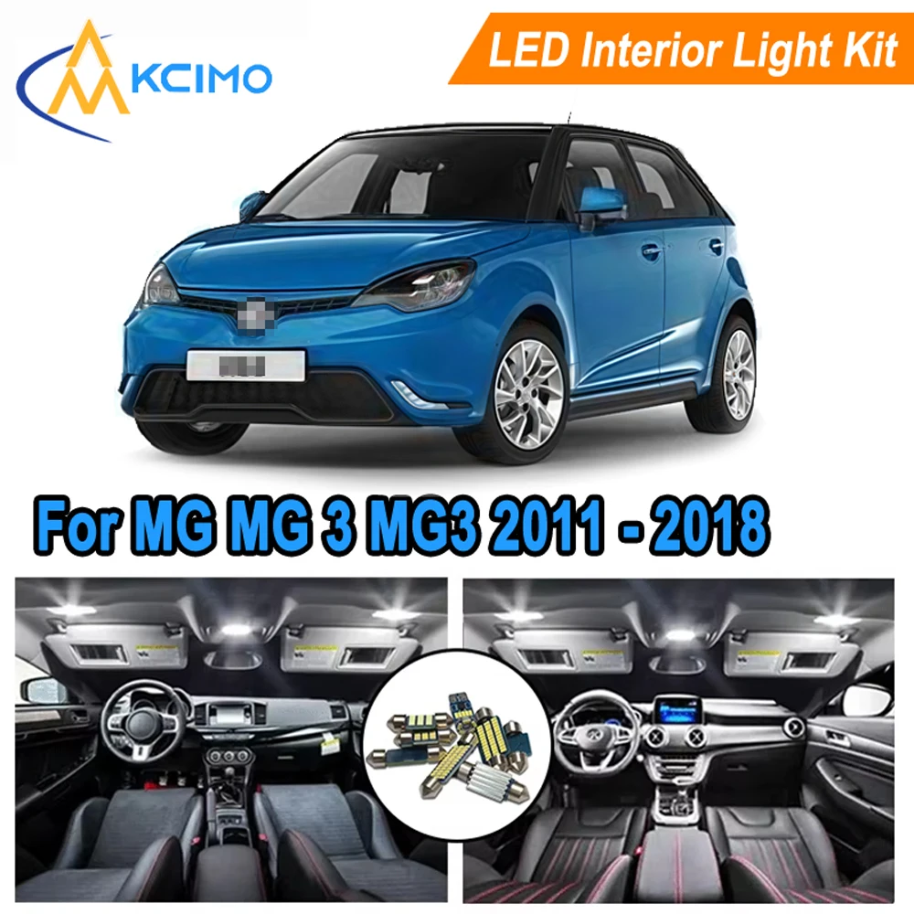 

Car LED Interior Light Kit - Super Bright 12V Dome Map Trunk Lamp For MG MG 3 MG3 2011 2012 2013 2014 2015 2016 2017 2018