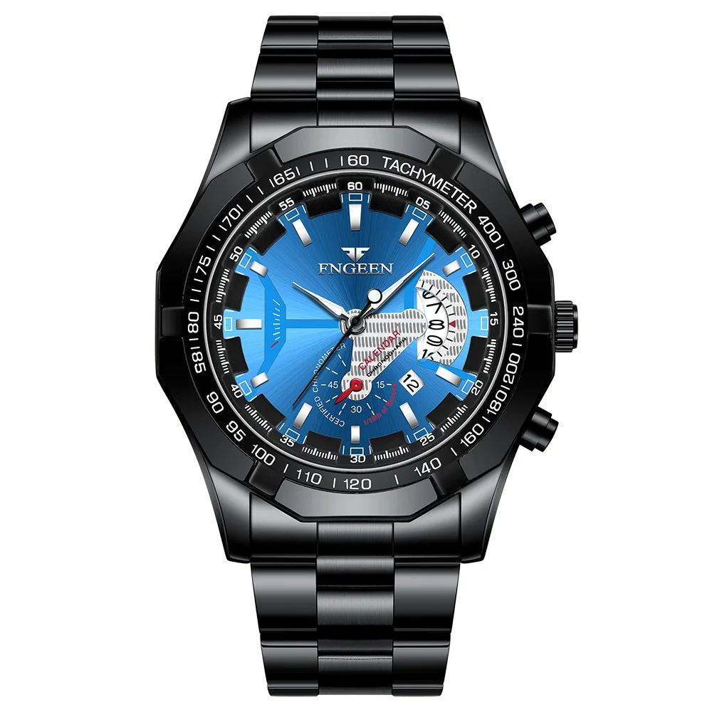 

Hot selling 2025 new men's fashionable casual waterproof non mechanical large dial quartz watch, shipped within 48 hours