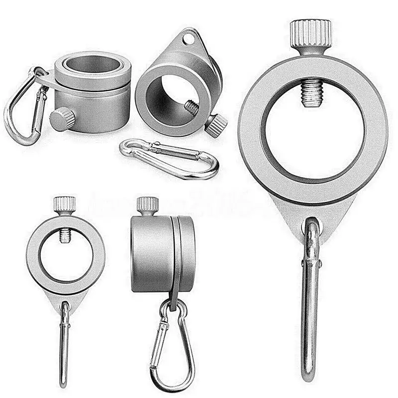 Flagpole Rings 2pcs Metal Mounting Swivel Fasteners Outside Flagpole Kit For Banners And Team Flags