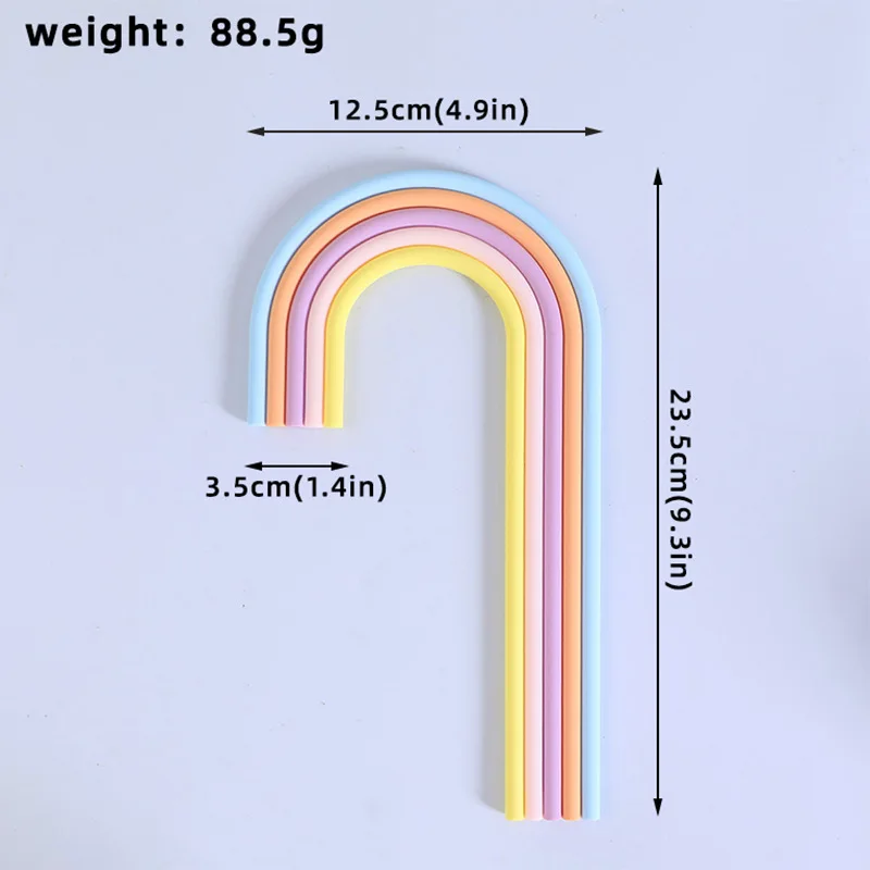 Lebhafter Regenbogen-Kuchenaufsatz, Mehrzweck-Dekor für Hochzeiten, Babypartys, Geschlecht offenbaren und Kindergeburtstagsfeiern (Unisex-Design) – Detail 16