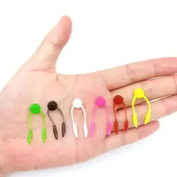 DUODUOYU 10PCS TPE Mini Soft Fishing Lure 0.28g/35mm Floating Artificial Bait Carp Bass Silicone Swimbait Fishing Tackle