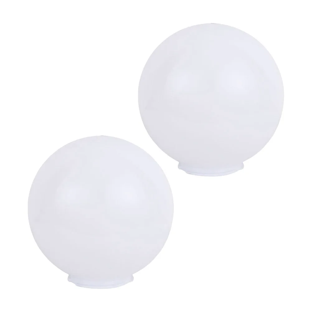 2Pcs Waterproof Lampshade Acrylic Outdoor Round Cover 15CM Fence Light Shade Lamp Cover Accessory Home Lamp Decor