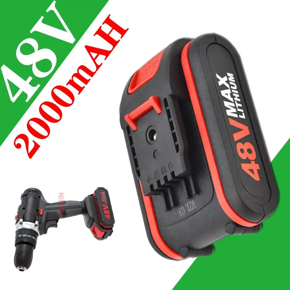 

for Worx 48V Battery Replace 48VF/36VF/88VF Impact Drill Electric Scissor Chainsaw Cordless Rechargeable