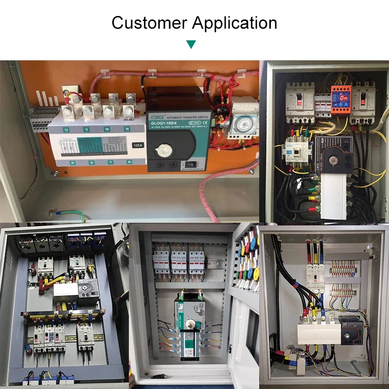 #YUNYI CSQ single phase automatic 3 phase generator auto changeover switch single phase transfer dual switch power supply 630amp