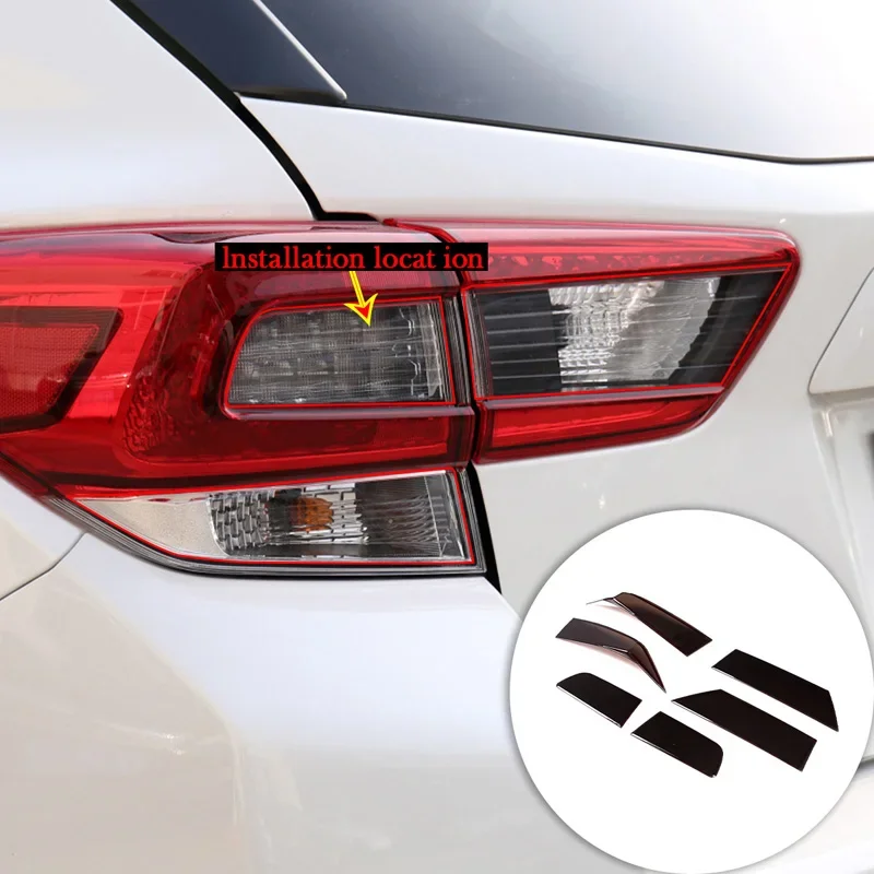 

For 18-22 Subaru XV taillights trim cover car exterior styling accessories transparent grey taillights smoked black shell