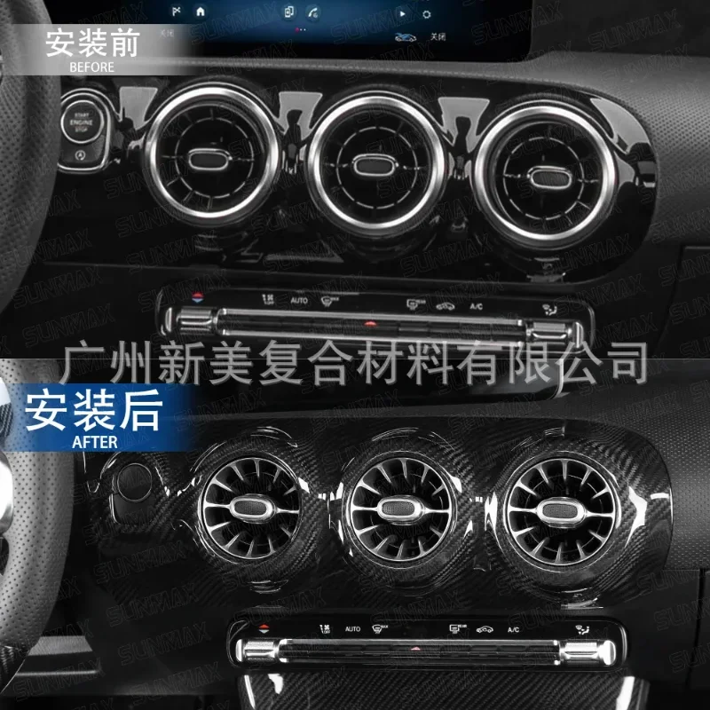 

For Mercedes-Benz A-Class For AMG CLA Dry Carbon Fiber Interior Decoration Central Control Trend Panel Modification Accessories