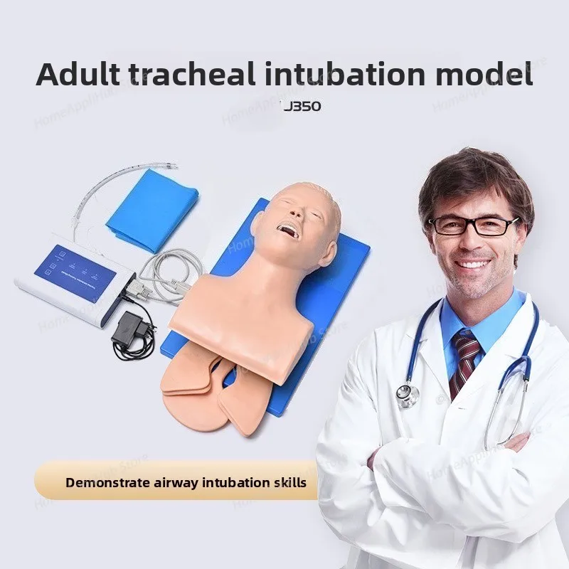 Electronic Human Tracheal Intubation Operation Model with Alarm Advanced Adult Tracheal Intubation Simulation Manikin