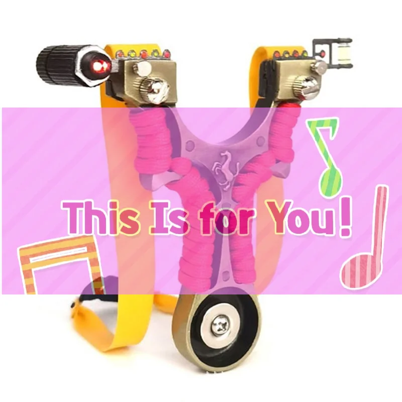 

【OD】Мощная рогатка из алюминиевого сплава с магнитом, инфракрасным лазером и плоской резиновой лентой для стрельбы по рыбе, из нержавеющей стали, в стиле Ferrari