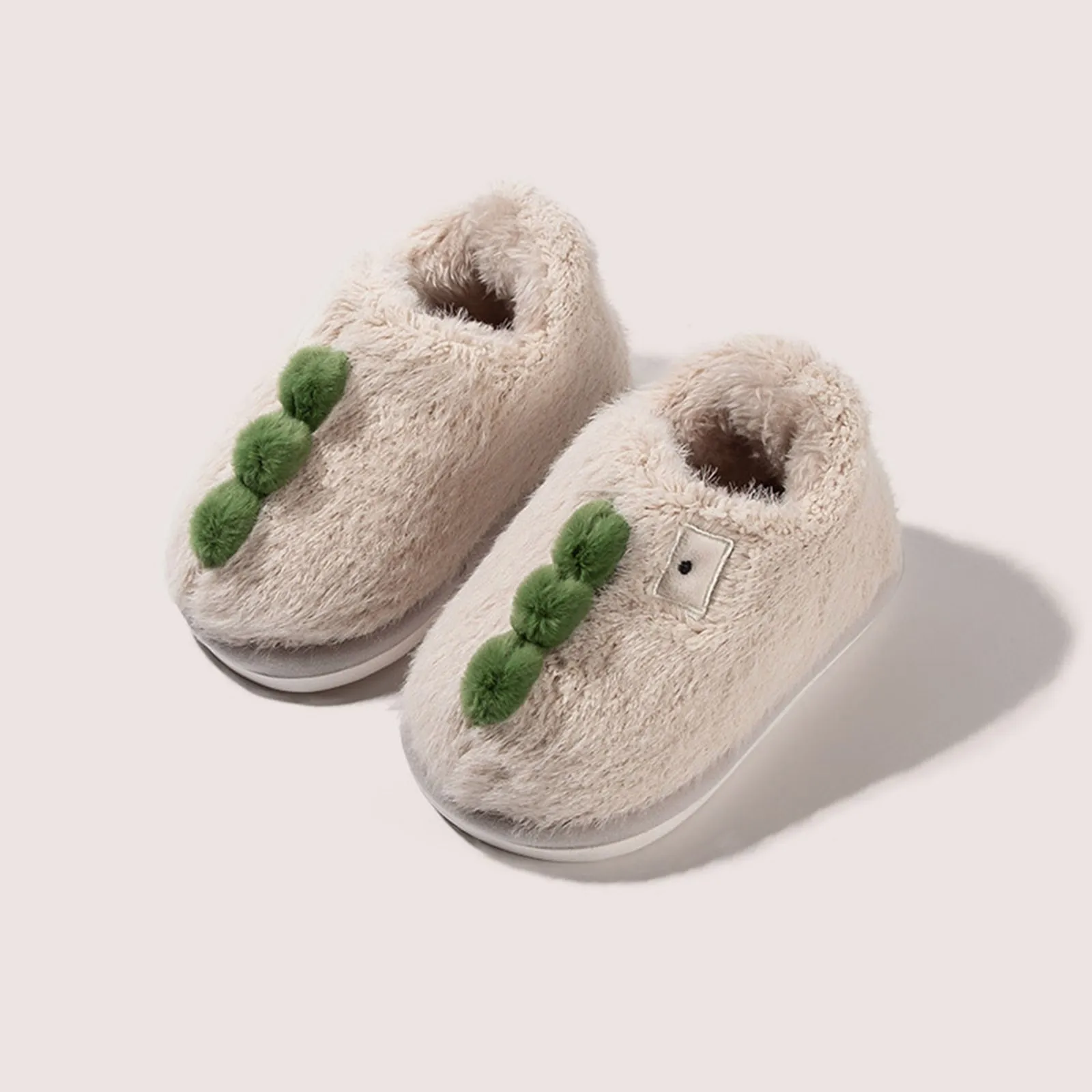 Kinderen Slippers Jongens Meisjes Flops Zachte Antislip Kinderen Baby Warme Katoenen Indoor Schoenen 2023 Winter Cartoon Dinosaurus Thuis Slippers