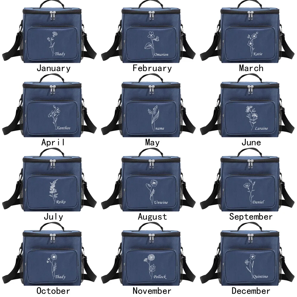 اسم مخصص واحد الكتف حقيبة الغداء صندوق غداء المدرسة العملي نزهة الغذاء الحقيبة أكياس مقبض بسيط سميكة مقبض حزمة #5