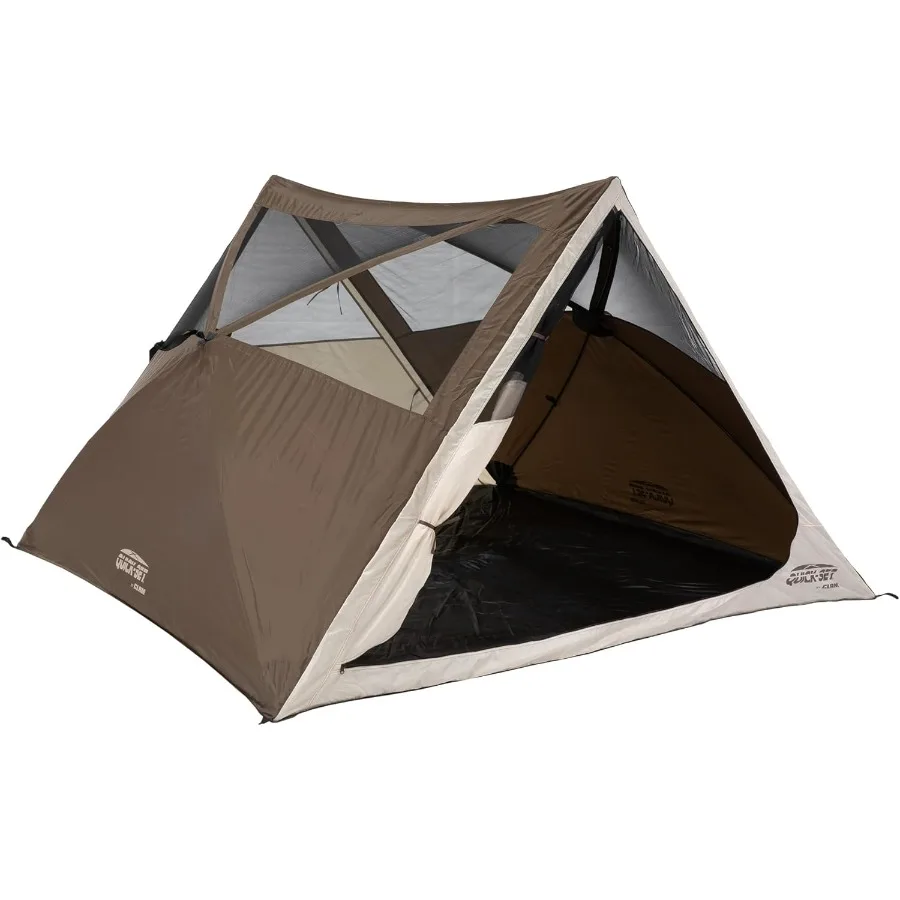 

QuickSet AFrame Tent 8 x 8 Ft Portable Outdoor Hiking Camping Shelter Apex Brown