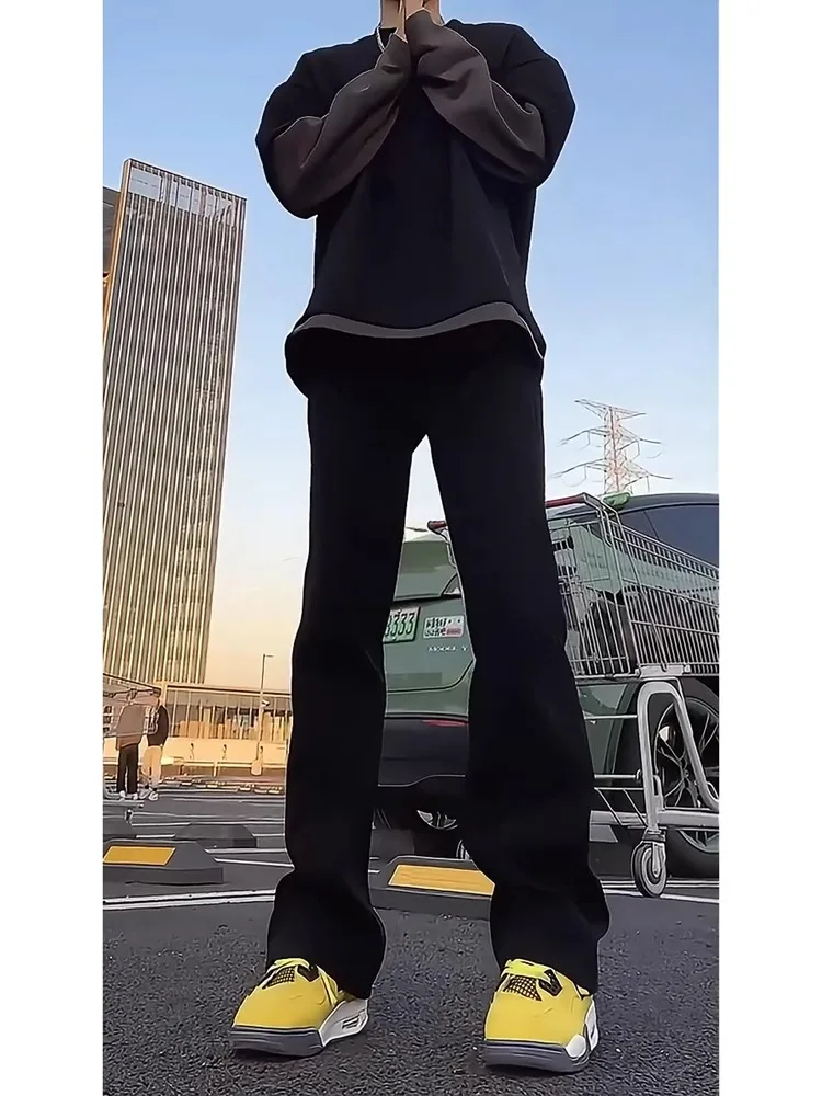 

Мужские джинсы Cleanfit на подкладке Bootcut Bla Knife для похудения, удлиняющие джинсы High Street Sle, зимняя одежда, прямые джинсы