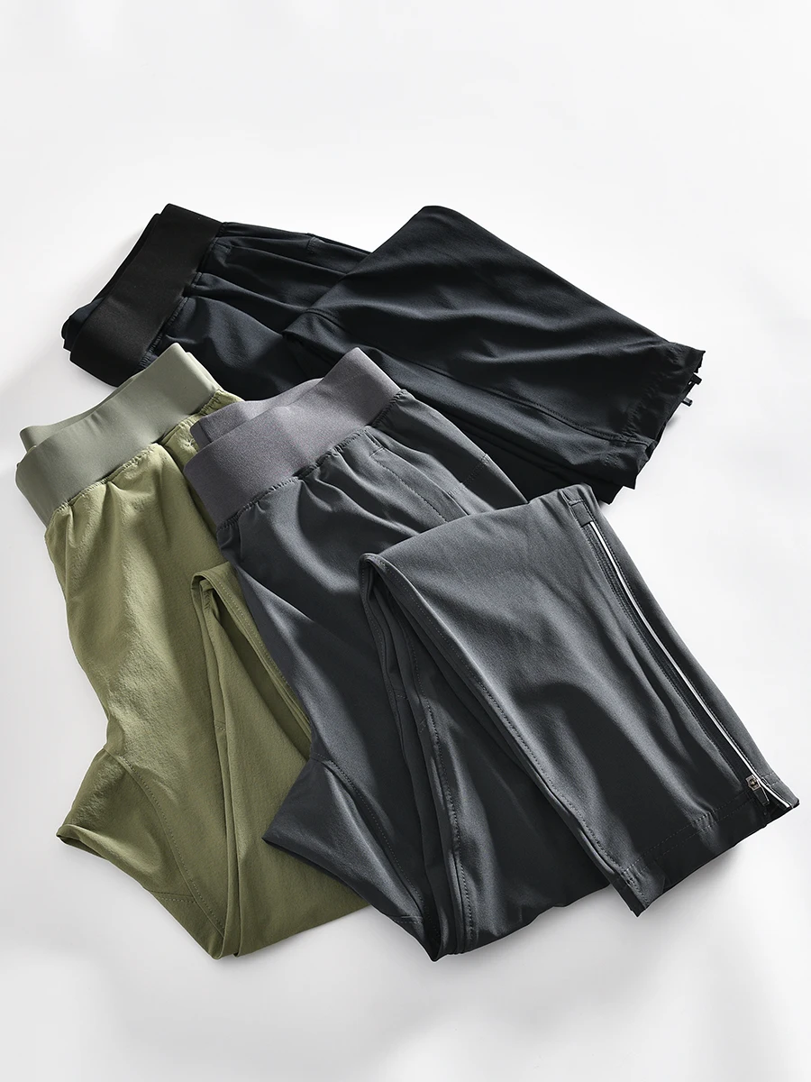

High-End Design Quick-Dry Breathable Elastic Waist Comfortable Elastic Sports Casual Pants for Men Summer Trendy Straight Leg...