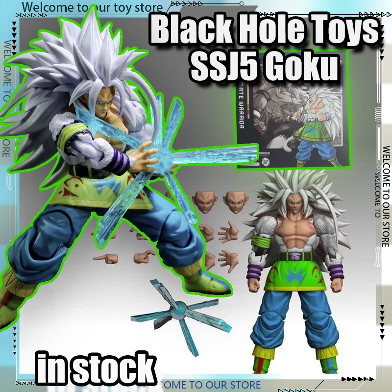 

In Stock Black Hole Toys SSJ5 Goku Action Figures Dragon Ball Super Saiyan 5 Son Goku Anime Figure Collection Model Toy Gifts