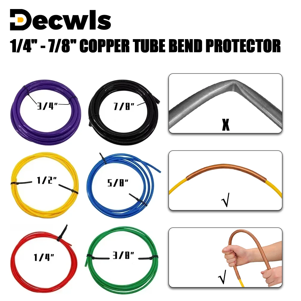 Copper Pipe Bend Protectors Prevent Deformation, 1/4