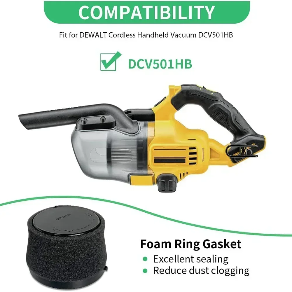 2/4 Pack Foam Sleeve Filters DCV5011H For  DCV501HB Vacuum Cleaner Cordless Handheld Replacement Sweeping Robot Spare Parts image 2