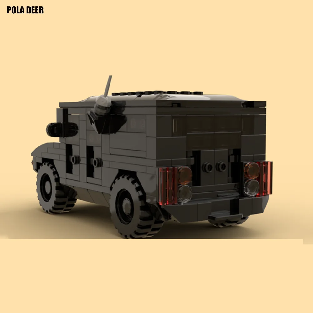 

Poladeer 279 Pcs Raid Military Truck Small Particle Assembly Building Blocks Puzzle Boy Toy Birthday Holiday Gift Ornaments