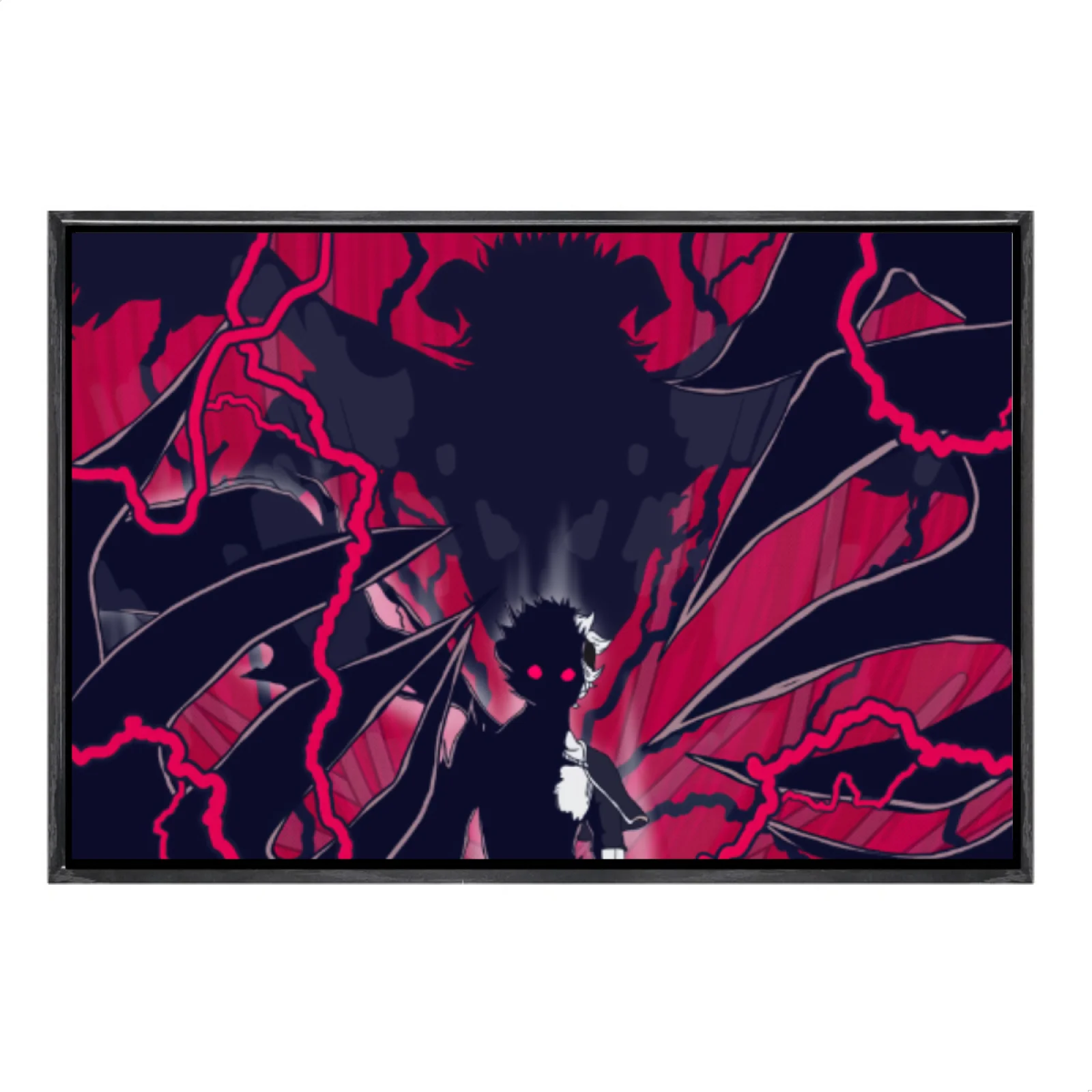 

Japanese Manga Multi-Size Canvas Poster Double Framed Wall Art,Black Clover Home Decor for Living Room Bedroom