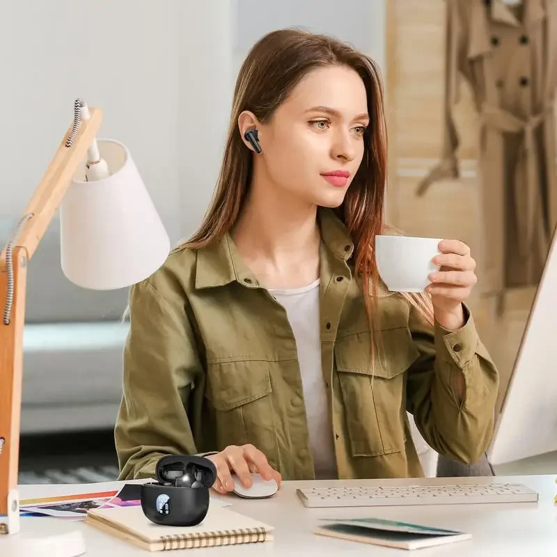 Xiaomi Wireless Earbuds Wireless Earbuds Noise Cancelling Led Display Workout Headphones Stereo Sound Earphones Waterproof