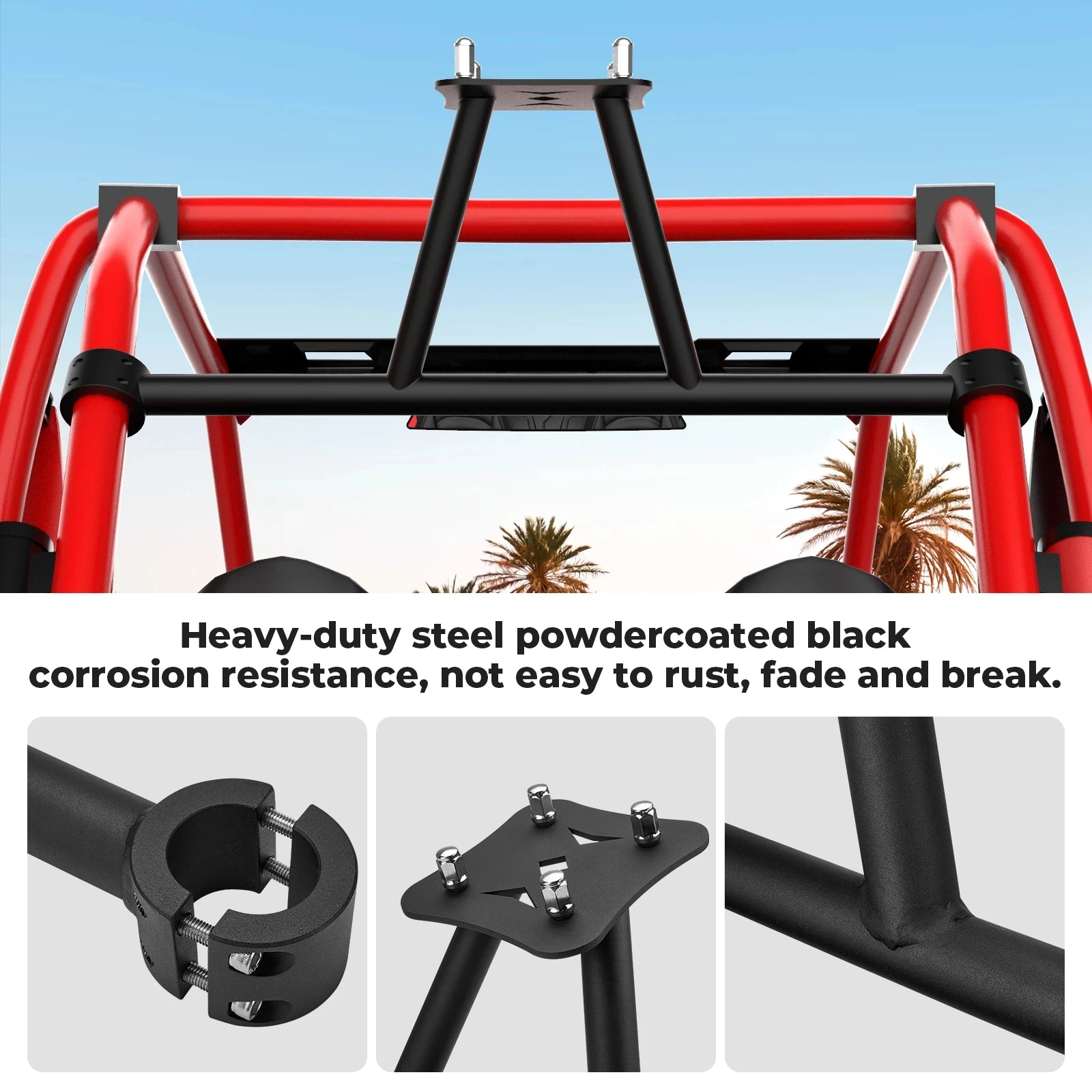 UTV Front Tire Carrier Rack Mount Compatible with Polaris RZR XP 1000 RZR XP Turbo / XP 4 Turbo XP 1000 LE 2014- 2023 #2879464