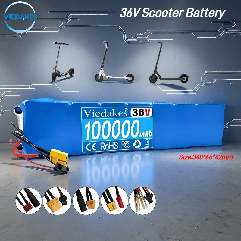 

NEW 36V 10Ah Li-ion battery 18650 lithium battery pack 10S3P 500W 42V ✅For XIAOMI M356 electric power battery with BMS