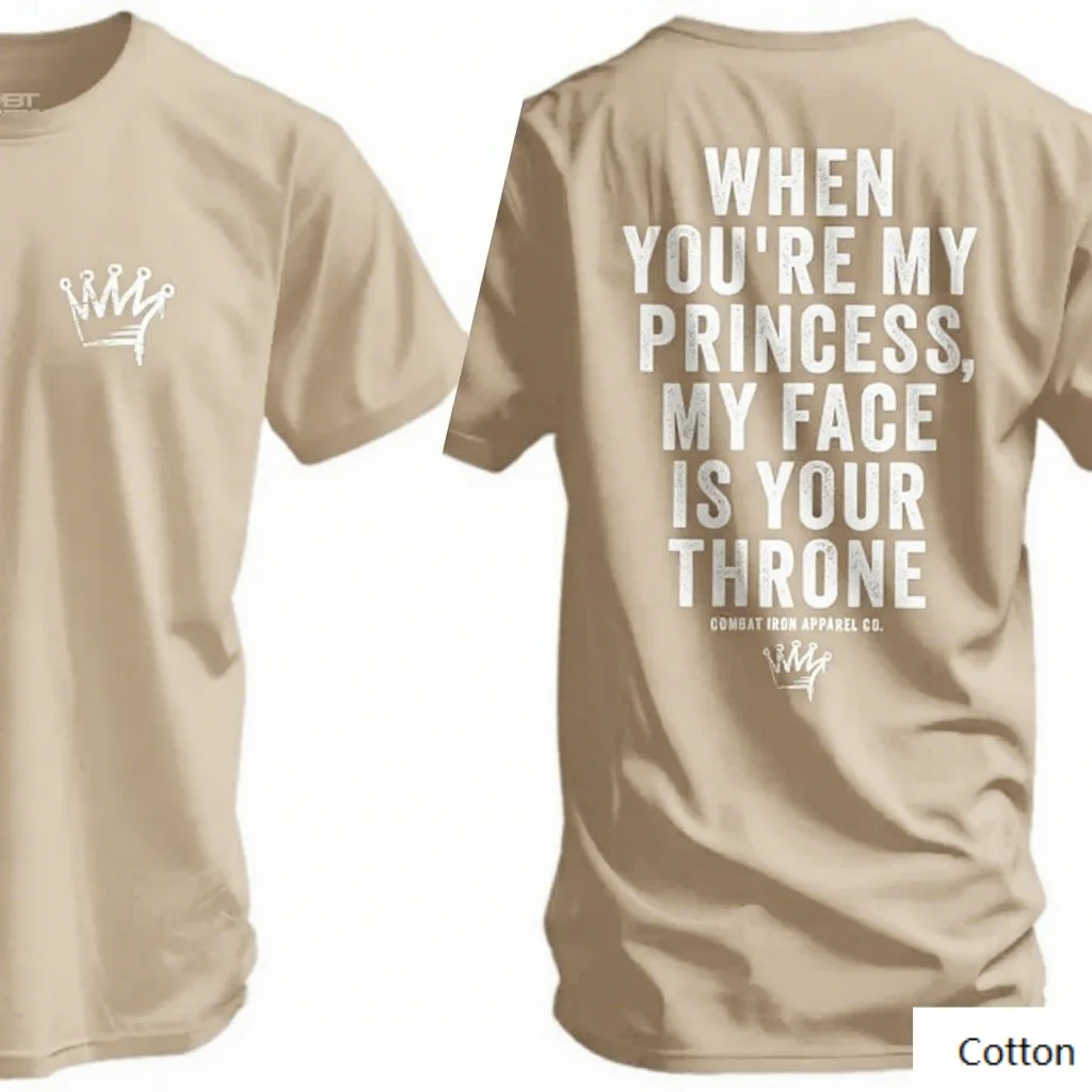 Ностальгическая хлопковая футболка с круглым вырезом Sweet «Love Vow» в стиле ретро — вдохновленный дизайн с короной и классической фразой