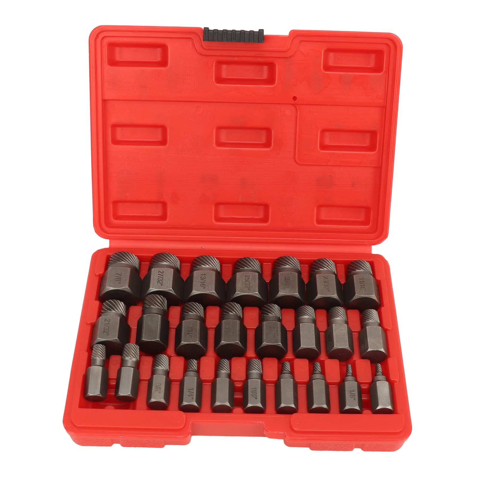 

25PCS Screw Extractor Set for Power and Hand Tools Studs Extractor Set Efficient Steel Easy Out Multi Spline Bolt Extractor Set