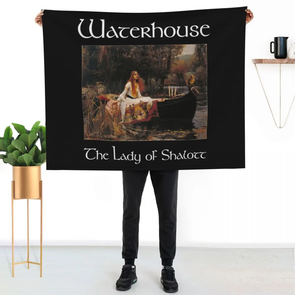 

The Lady of Shalott (Waterhouse) Throw Blanket Soft Breathable Blanket for Night Sleeping
