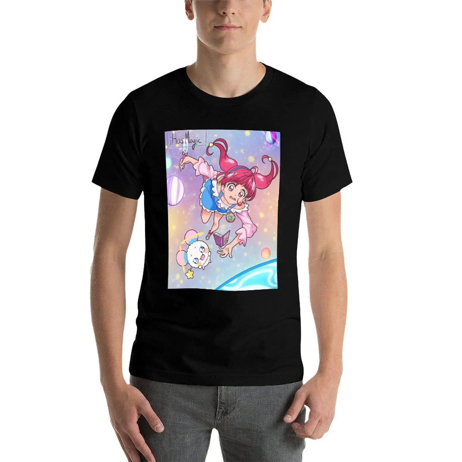 

Hoshina Hikaru - Star Twinkle Precure T-Shirt man t shirts high quality luxury brand funny t shirts dark humor T-Shirt