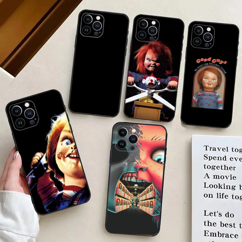 C-Chucky C-Childs Play  Phone Case For iPhone 15,14,13,12,11,Plus,Pro Max,XS,X,XR,SE,Mini,8,7 Soft Silicone Cover